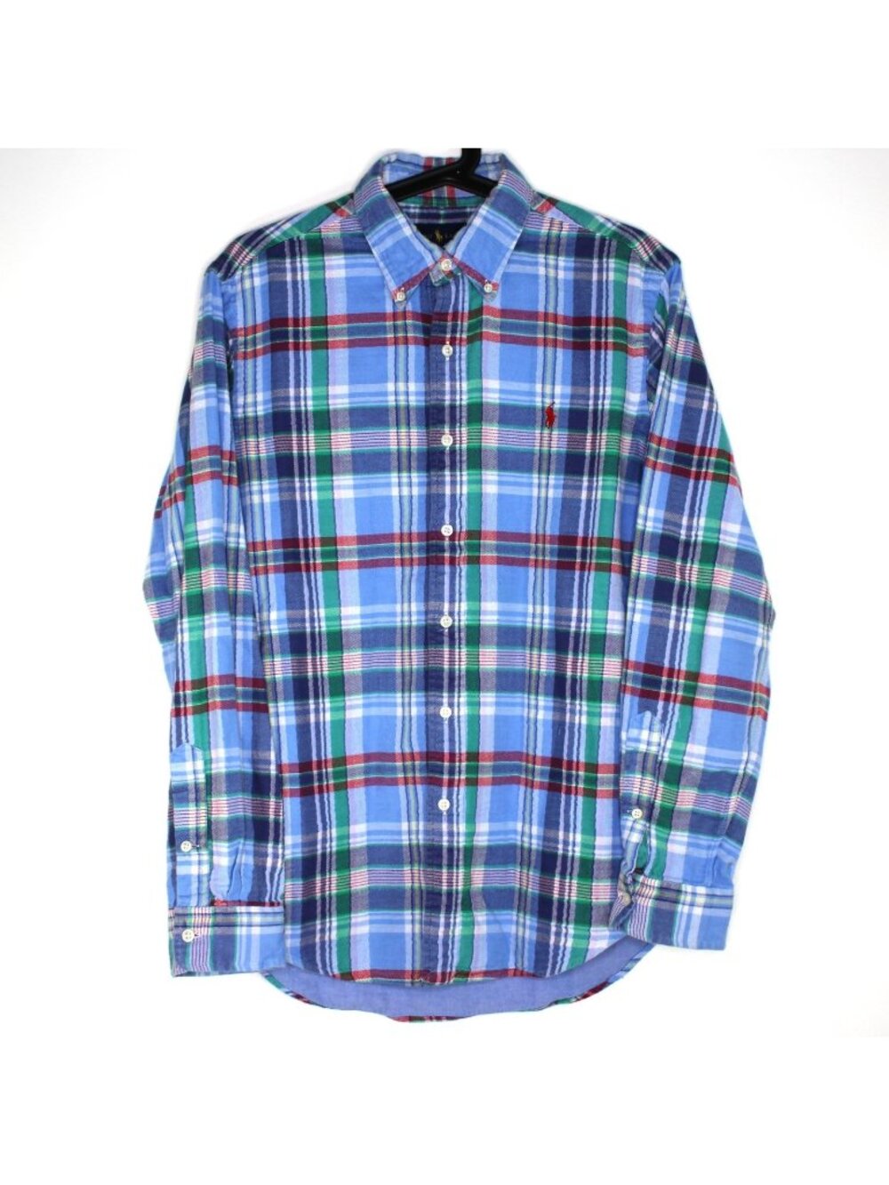 Polo Ralph Lauren Mens Medium Plaid Button Up Flannel Shirt N1464